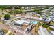 Aerial view of community pool and surrounding recreational facilities at 262 S Port Royal Ln, Apollo Beach, FL 33572