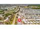 Community aerial view showing street access and neighborhood amenities at 262 S Port Royal Ln, Apollo Beach, FL 33572
