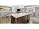 Spacious kitchen with large island, dining area and living room, perfect for entertaining at 262 S Port Royal Ln, Apollo Beach, FL 33572