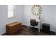 Office space featuring a desk, chair, and storage in a naturally lit work environment at 27549 Stonecreek Way, Wesley Chapel, FL 33544