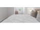 Bright bedroom featuring a plush white bedspread, light walls, and a wooden dresser by the window at 33105 Major Oak Dr, Wesley Chapel, FL 33545