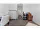 Well-organized office space with white walls, a desk, and boxes for storage at 33105 Major Oak Dr, Wesley Chapel, FL 33545