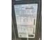 HVAC unit information showing model and serial number, voltage, and other electrical specs at 34461 Cactus Dr, Pinellas Park, FL 33781