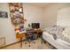 Bedroom with an office area, small bed, and whimsical decor at 35109 Excalibur, Webster, FL 33597