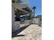 The outdoor kitchen has a built-in grill and ample counter space for entertaining and cooking outdoors at 4275 Bellaire Dr, Hernando Beach, FL 34607