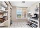 Pantry with ample shelving and a view of the outdoors at 4550 Pinebrook Cir # 505, Bradenton, FL 34209