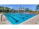 Large swimming pool with lap lanes and a pool-side tower at 8125 Stone Path Way, Tampa, FL 33647