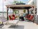 Cozy gazebo with outdoor seating, perfect for relaxing and enjoying water views at 8444 Fantasia Park Way, Riverview, FL 33578