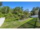 A serene backyard is landscaped with privacy fence at 8628 Eagle Brook Dr, Land O Lakes, FL 34638