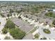 An elevated view of a residential neighborhood featuring well-kept homes with mature landscaping and winding streets at 1023 Orca Ct, Holiday, FL 34691