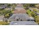 Aerial view of home showcasing new roof at 10809 Collar Dr, San Antonio, FL 33576