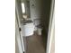 Functional bathroom with a vanity, toilet, mirror, and shower/tub combo, suited for essential needs at 244 Countryside Key Blvd, Oldsmar, FL 34677