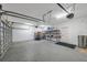 A spacious garage interior featuring ample storage and a clean, organized space for vehicles and projects at 3527 101St E Ave, Parrish, FL 34219