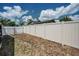 Fenced backyard area offers privacy and a secure space at 613 Valley Hill Dr, Brandon, FL 33510