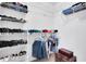 Walk-in closet with wire shelving, providing plentiful storage for clothes and shoes at 865 Live Oak Ne Ter, St Petersburg, FL 33703