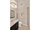 Stylish bathroom featuring modern fixtures and a sleek vanity at 1007 Morfield Ln, Brandon, FL 33511
