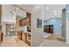 Modern kitchen boasts stainless steel appliances, dark wood cabinets, and an open floor plan at 1007 Morfield Ln, Brandon, FL 33511