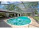 Enjoy this screened-in pool with covered patio and plenty of lounge space at 1007 Morfield Ln, Brandon, FL 33511