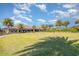 Expansive lawn area with palm trees, perfect for community events and outdoor activities under a bright, cloudy sky at 10450 Highland Park Pl, Palmetto, FL 34221