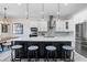 Spacious kitchen with a large island, modern appliances, and a stylish design at 1134 Starfish Ln, Tarpon Springs, FL 34689