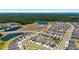 Scenic aerial view of a Gathering-friendly community with ponds, playgrounds and a lush greenbelt at 12908 Hawkstone Trail Blvd, Lithia, FL 33547