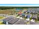 Two-story new construction home located near community park and other colorful homes at 12908 Hawkstone Trail Blvd, Lithia, FL 33547