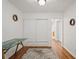 Office space featuring wood floors, glass desk, and ample natural light at 3600 46Th N St, St Petersburg, FL 33713
