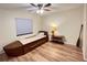 Unique bedroom with boat-shaped bed, wood floors, and nautical decor at 3907 Applegate Cir, Brandon, FL 33511