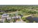 Aerial view of home with beautiful pond views at 417 Ventura Dr, Oldsmar, FL 34677
