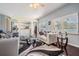 Bright living room with an open view of the kitchen at 417 Ventura Dr, Oldsmar, FL 34677
