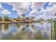 Picturesque waterfront view showcasing the serene canal with docks and charming neighborhood homes at 4433 38Th S Way, St Petersburg, FL 33711