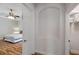 Inviting bedroom with wood floors and walk-in closet at 5518 72Nd E Ter, Ellenton, FL 34222