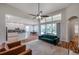 Open concept living space featuring an easy flow between kitchen, dining, living area, and outdoor patio at 5518 72Nd E Ter, Ellenton, FL 34222