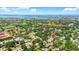 Aerial view of the home's location nestled in a vibrant neighborhood near the water at 6213 12Th S Ave, Gulfport, FL 33707