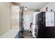 Practical laundry room with modern washer and dryer, with some storage space at 7420 Cay Dr, Port Richey, FL 34668
