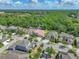 Beautiful aerial view capturing a well-maintained home with a large yard and surrounded by trees at 7927 Hampton Lake Dr, Tampa, FL 33647