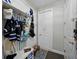 Practical mud room with hooks and storage for outerwear, backpacks, and shoes to keep your house clean at 7927 Hampton Lake Dr, Tampa, FL 33647