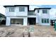 Exterior view of the home under construction showing the modern design and progress on the build at 2867 Sunstream Ln, Clearwater, FL 33759