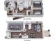 3D floor plan showcasing the layout of the home's first and second floors, including bedrooms, kitchen, and living areas at 11718 Blackbrook Ct, Seffner, FL 33584