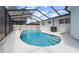 Inviting private pool area screened in lanai at 1204 Croydonwood Cir, Brandon, FL 33510