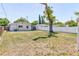 Spacious backyard with a privacy fence, mature trees and plenty of open space at 2639 28Th N Ave, St Petersburg, FL 33713