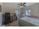 Bright bedroom with natural light, ceiling fan, and tile flooring at 2639 28Th N Ave, St Petersburg, FL 33713