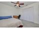 Bedroom featuring closet and overhead light at 2671 Clubhouse N Dr, Clearwater, FL 33761
