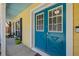 Inviting blue double front door with sidelights, offering natural light at 305 Bryan Oak Ave, Brandon, FL 33511