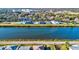 Houses lining both sides of waterway; green trees and vegetation throughout at 3420 Channelside Ct, Safety Harbor, FL 34695