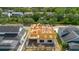 A new home is under construction with visible framing and concrete, highlighting its potential at 3420 Channelside Ct, Safety Harbor, FL 34695