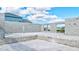 A view of a concrete block home under construction with window openings framing the outdoors at 3420 Channelside Ct, Safety Harbor, FL 34695