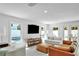 Bright and inviting living room boasts with recessed lighting, neutral walls, and ample seating at 349 Belleair Ne Dr, St Petersburg, FL 33704
