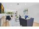 Bright and airy living room with hardwood floors, modern furnishings, and an open floor plan at 3512 Haines N Rd, St Petersburg, FL 33704