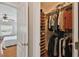 Walk-in closet with ample shelving and hanging space, offering storage solutions and organization at 3710 W San Pedro St, Tampa, FL 33629